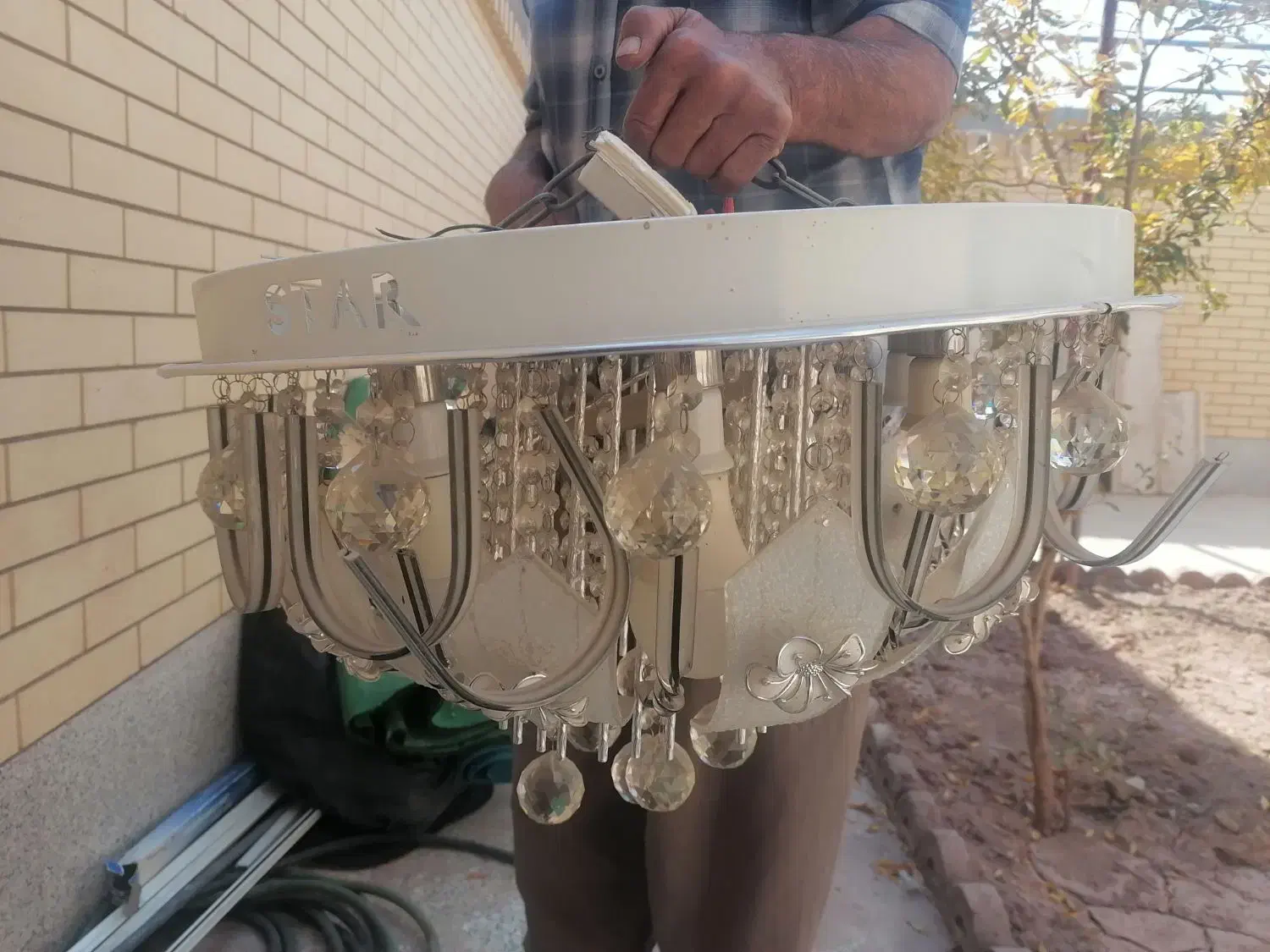 لوستر دست دو|لوستر و چراغ آویز|کرمان, |دیوار