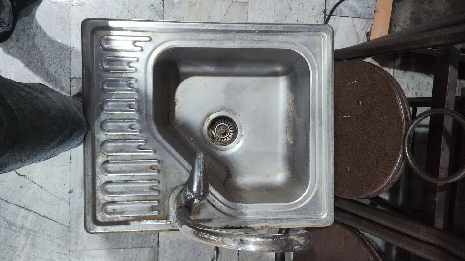 سینک تک لگن با شیر اهرمی|مصالح و تجهیزات ساختمان|تهران, فلسطین (میدان انقلاب)|دیوار