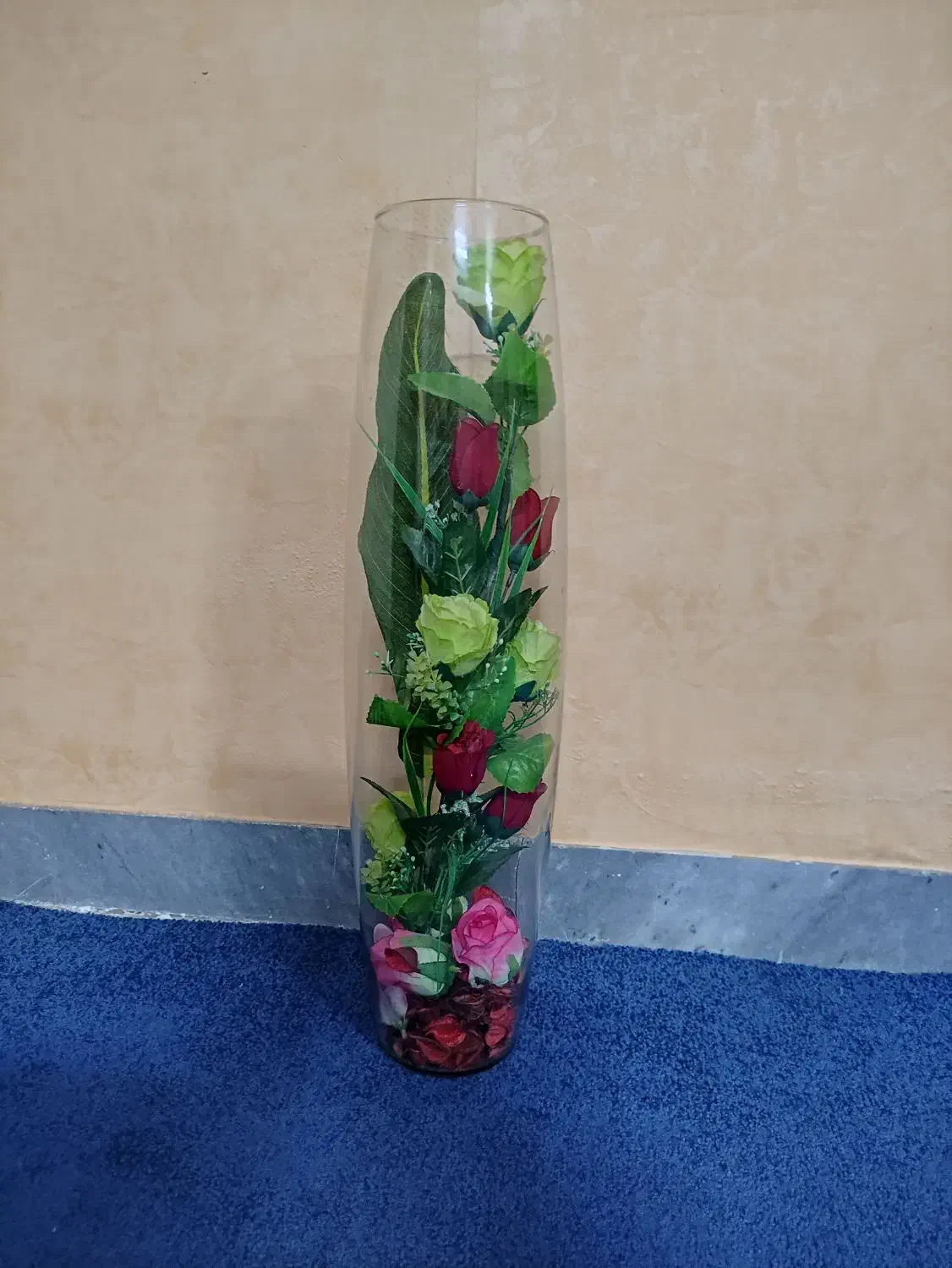 گلدون شیشه ای تزیینی|گل و گیاه طبیعی|قم, کلهری|دیوار