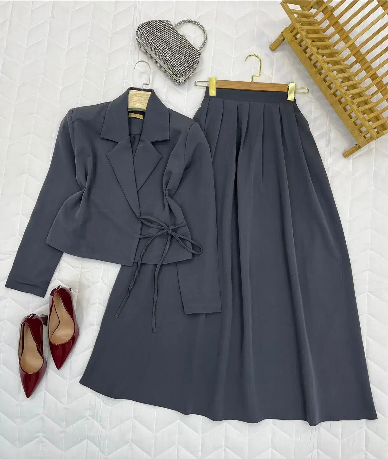 کت و دامن کرپ پاییزه|لباس|تهران, عبدلآباد|دیوار