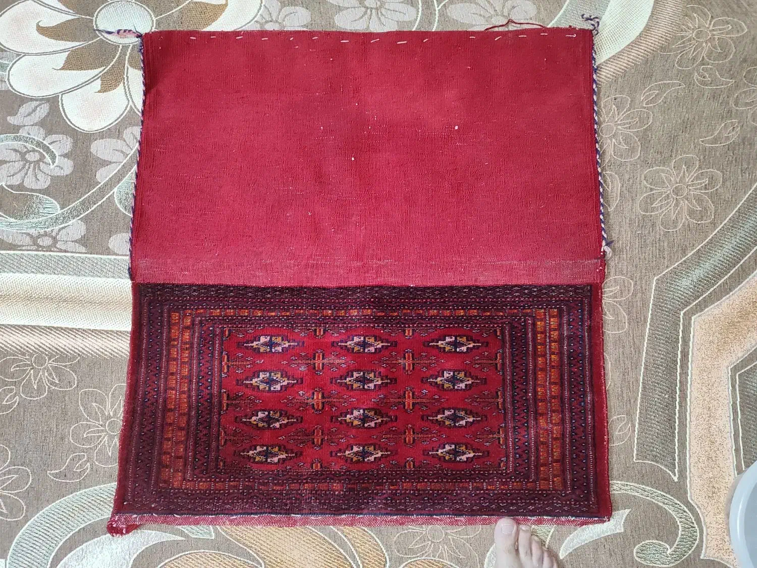 قالیچه ( پشتی ) دست باف|فرش|مشهد, سرافرازان|دیوار