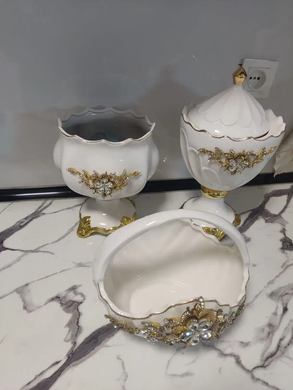 سه عدد دکوری در حد نو|ظروف سرو و پذیرایی|تهران, استخر|دیوار