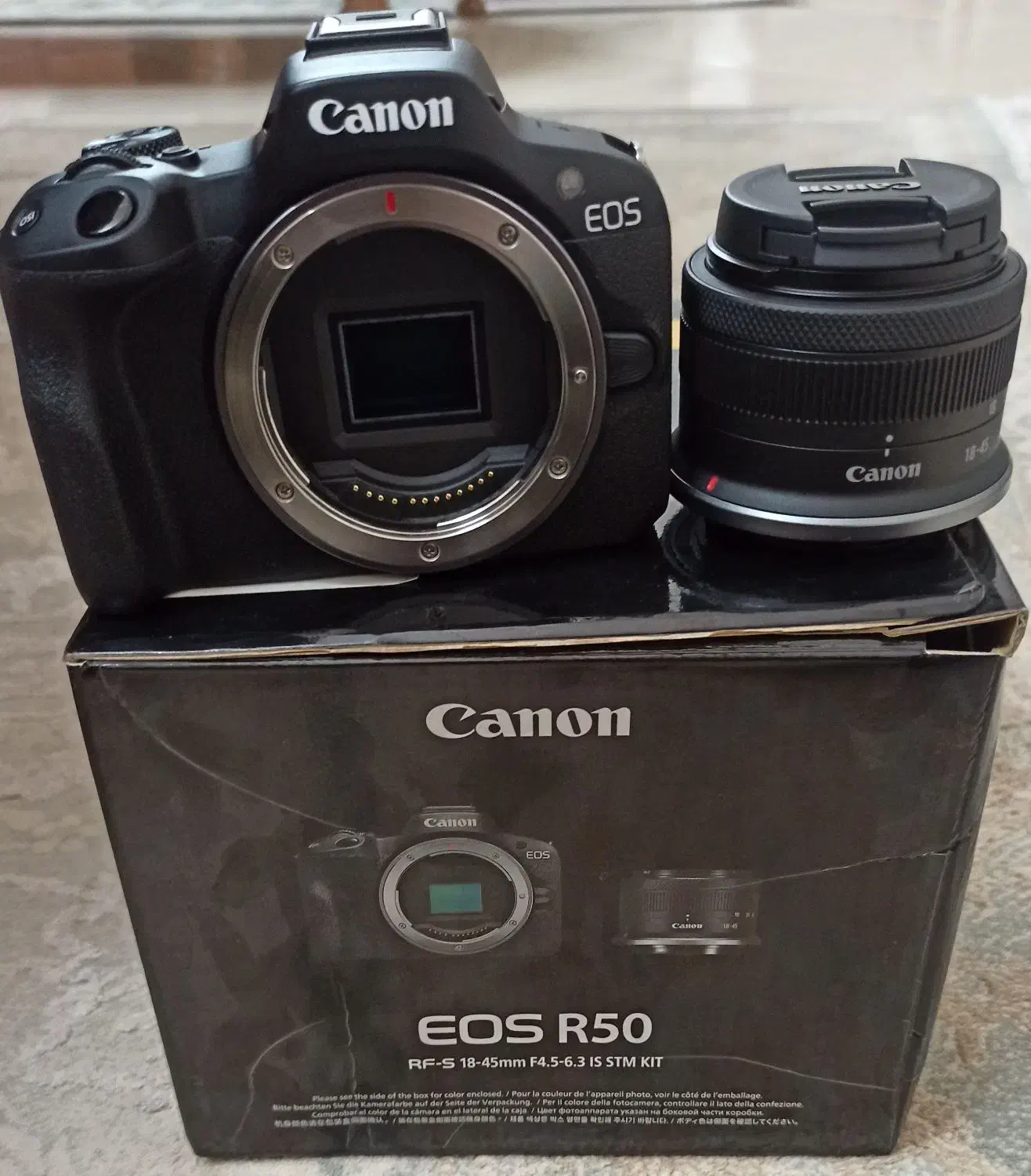 دوربین کانن Canon R50|دوربین عکاسی و فیلم‌برداری|قم, نیروگاه|دیوار