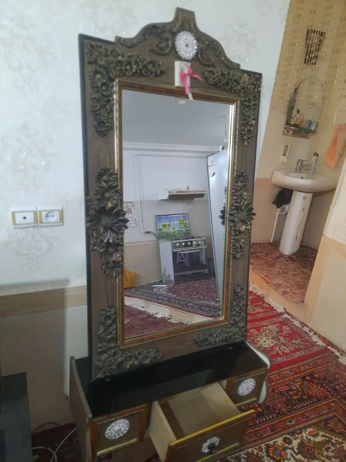 آینه کنسول/آینه|بوفه، ویترین، کنسول|میاندوآب, |دیوار