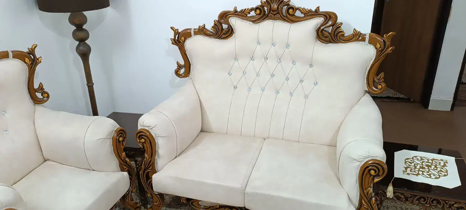 مبل سلطنتی 7 نفره|مبلمان خانگی و میز عسلی|زنجان, |دیوار