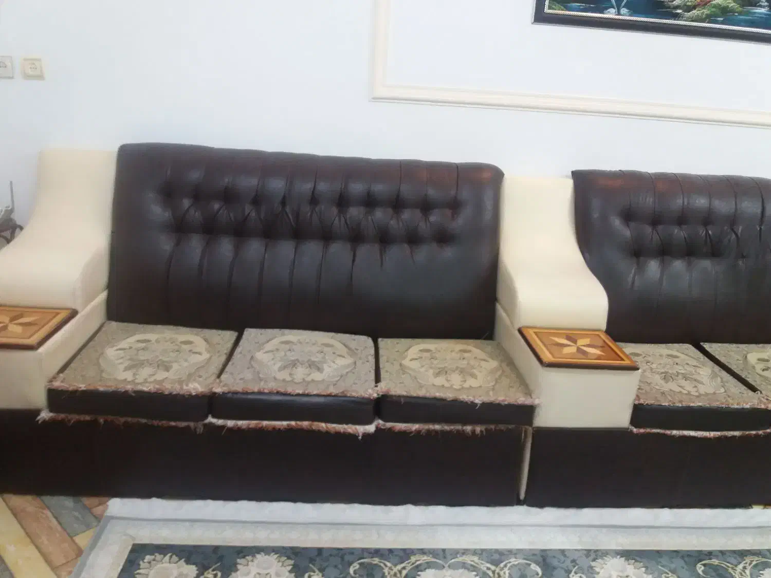 یک دست مبل راحتی آل هفت نفره۴میلیون|مبلمان خانگی و میز عسلی|کیاشهر, |دیوار