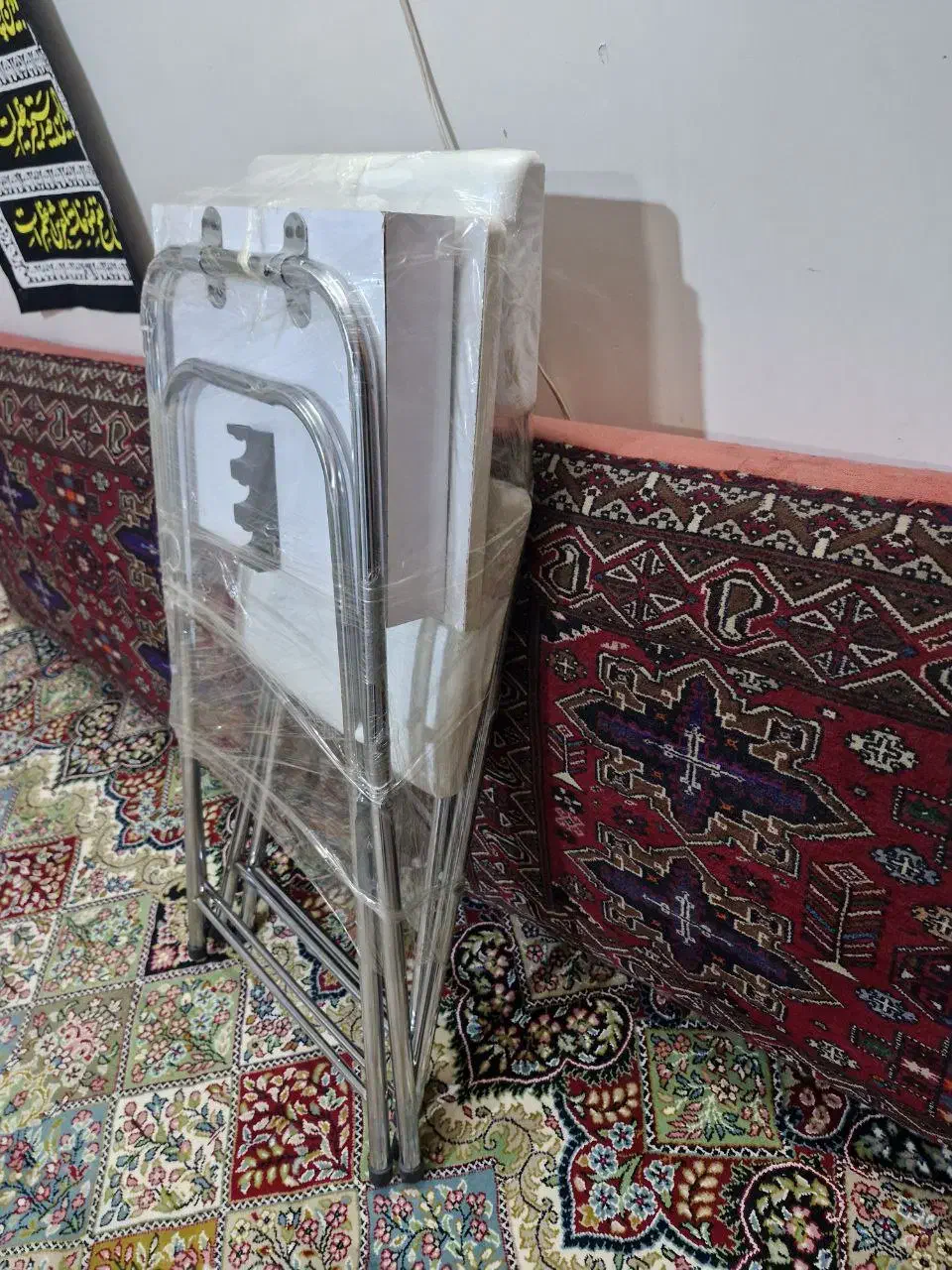 صندلی نماز تاشو باکس دار لوله قطور|صندلی و نیمکت|مشهد, طلاب|دیوار