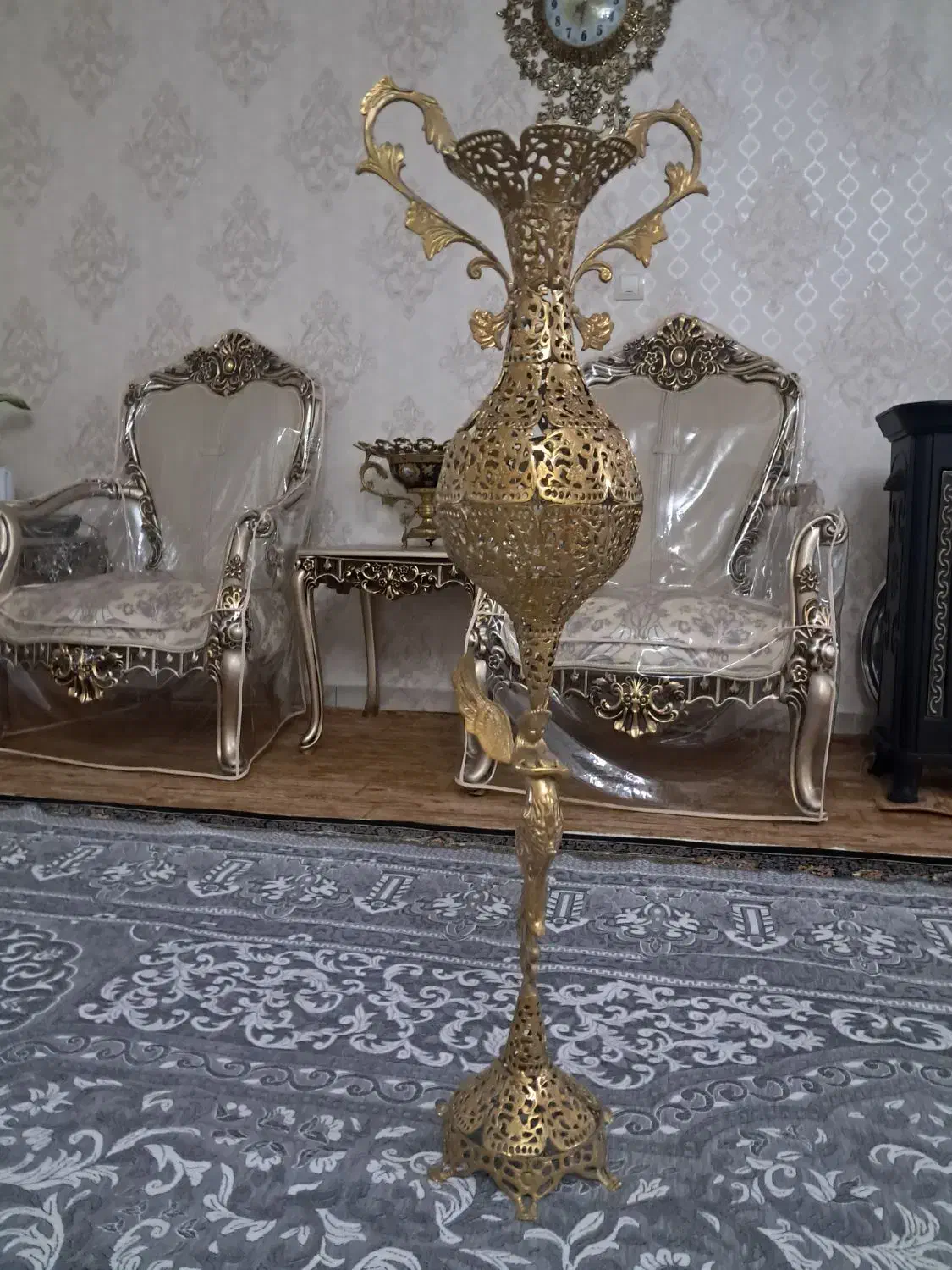 گلدان برنزی فرشته|صنایع دستی و سایر لوازم تزئینی|مشگین شهر, |دیوار