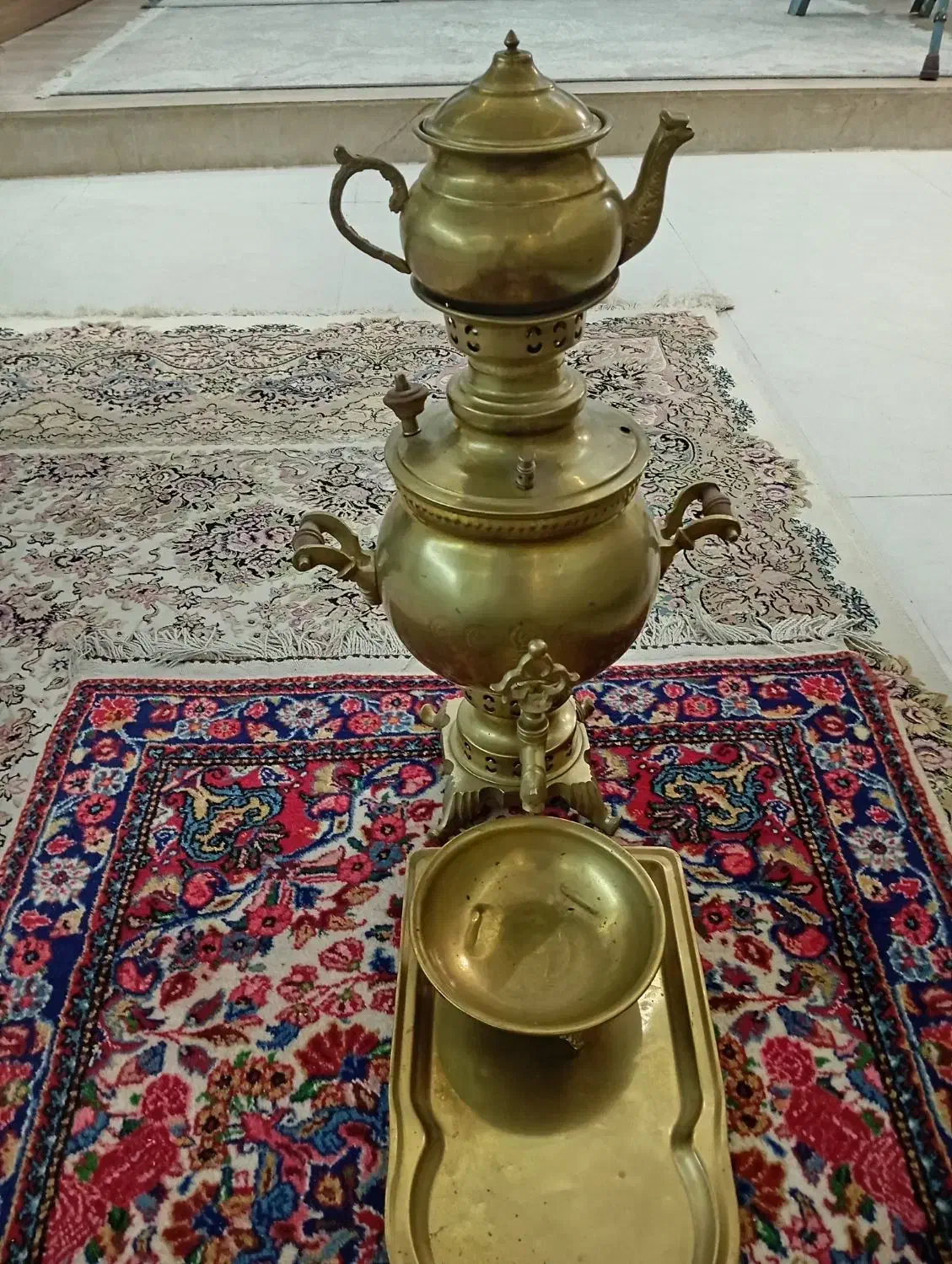 قوری سماور قدیمی|کلکسیون اشیاء عتیقه|کنگاور, |دیوار