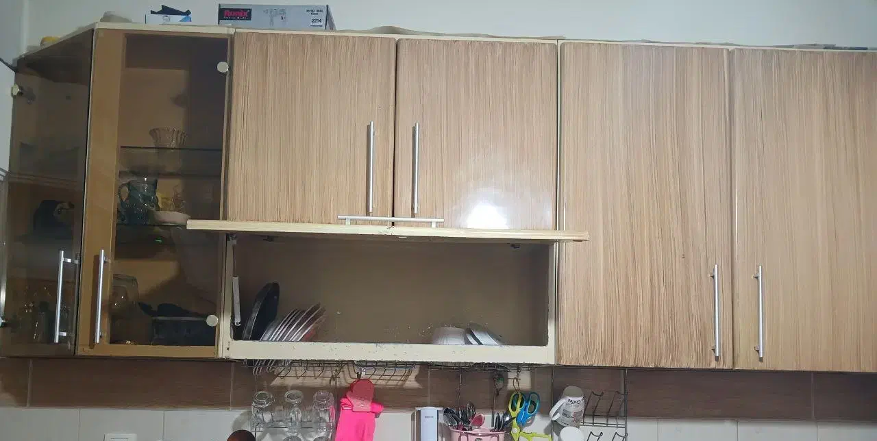 کابینت همراه هود و سینک ظرفشویی|آب‌چکان و نظم‌دهنده ظروف|ابهر, |دیوار