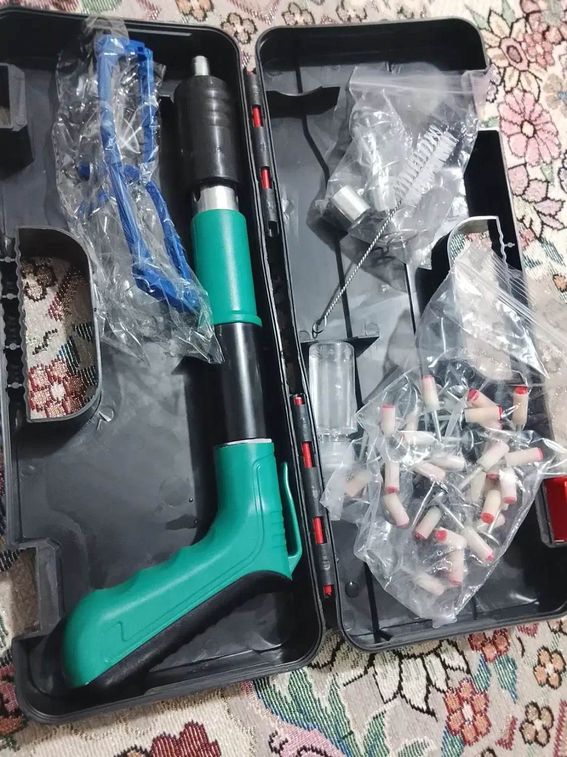 تفنگ میخکوب چاشنی خور انبر قفلی تایوانی|ابزارآلات|خرمدره, |دیوار