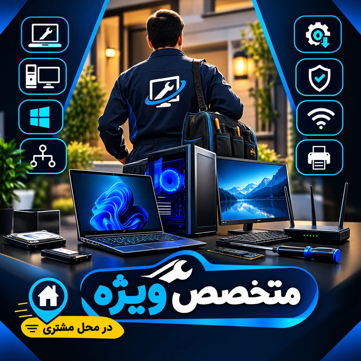 نصب ویندوز خدمات لپ تاپ تعمیرات کامپیوتر شبکه|خدمات رایانهای و موبایل|مشهد, حرم مطهر رضوی|دیوار
