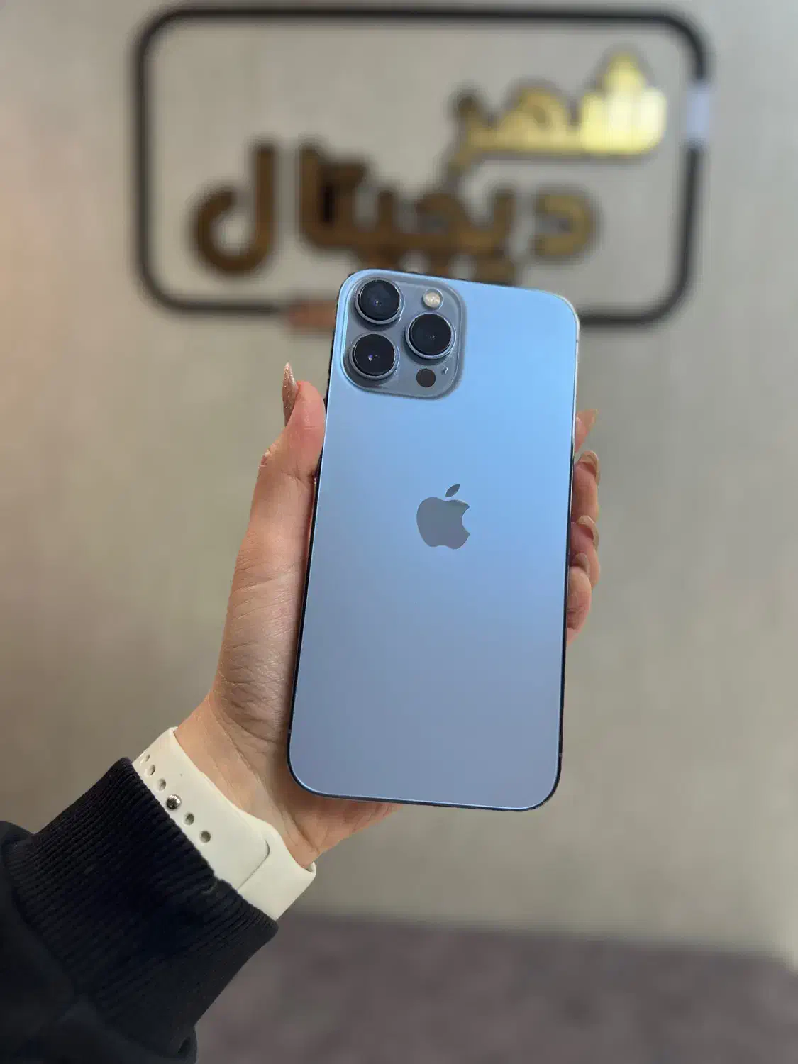 آیفون ۱۳پرومکس آبی ZAA(دوسیم کارت)۵۱۲گیگ کارکرده|موبایل|ماسال, |دیوار