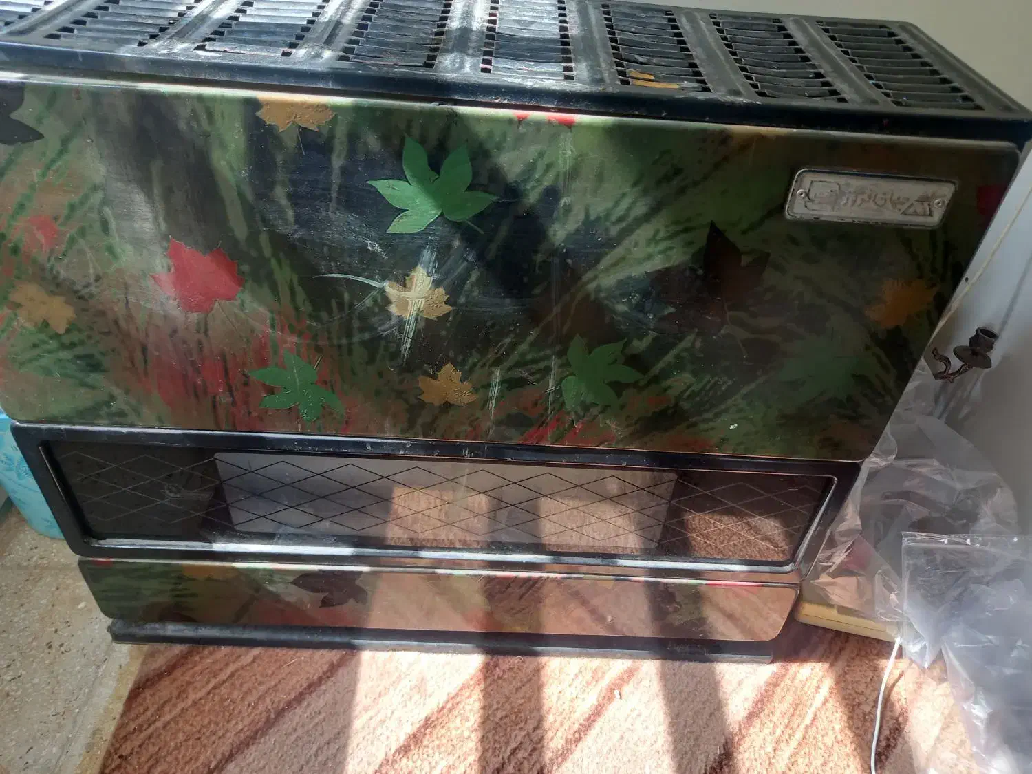 بخاری بارنگ سبز|بخاری، هیتر، شومینه|سمنان, |دیوار