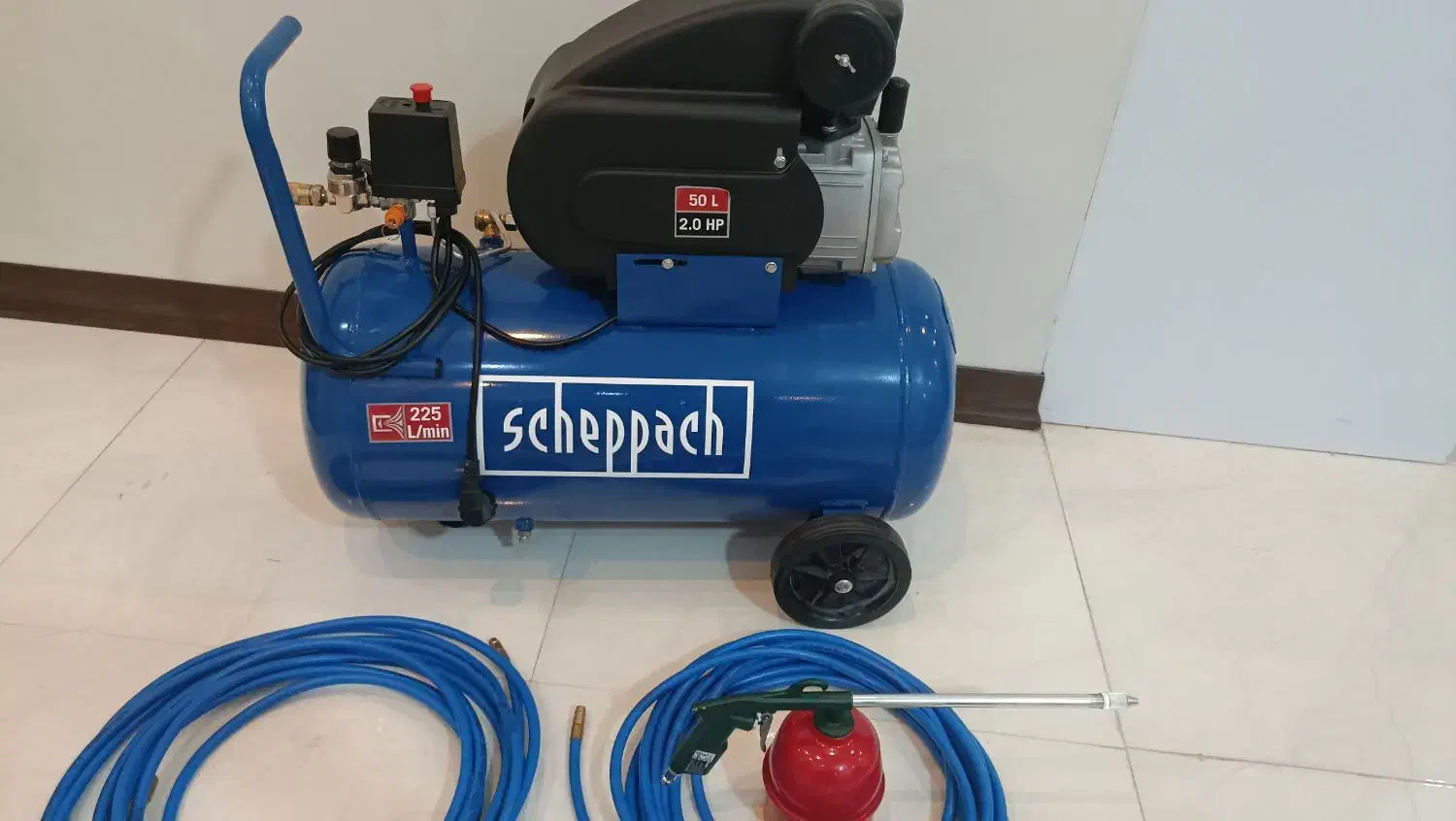 پمپ باد المانی با شلینگ گازوییل پاش|ابزارآلات|تهران, مسعودیه|دیوار