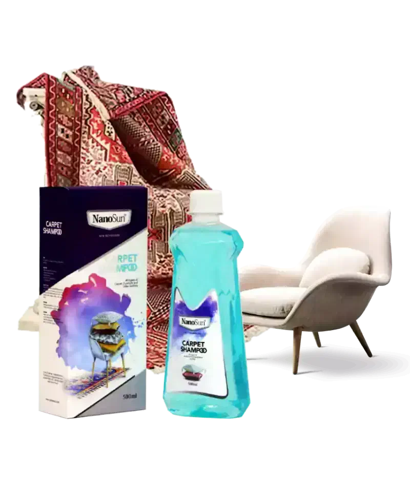 شامپوفرش و مبلمان نانوسان مخصوص قالیشویی های برتر|مواد شوینده و دستمال کاغذی|قشم, |دیوار