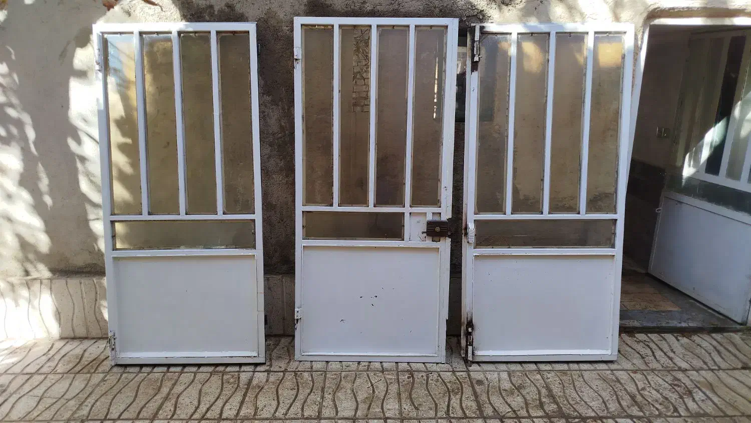 درب پارکینگ سه لنگه بدونه چارچوب.|مصالح و تجهیزات ساختمان|خمین, |دیوار