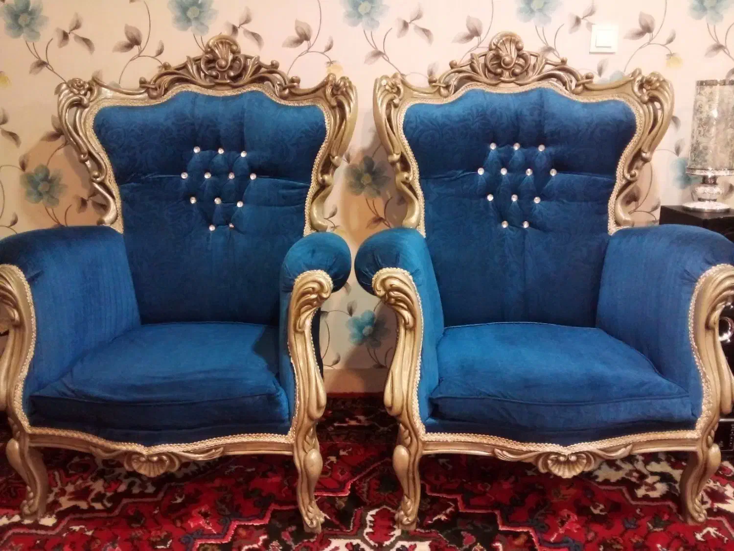 مبل سلطنتی ۹ نفره|مبلمان خانگی و میز عسلی|آذرشهر, |دیوار