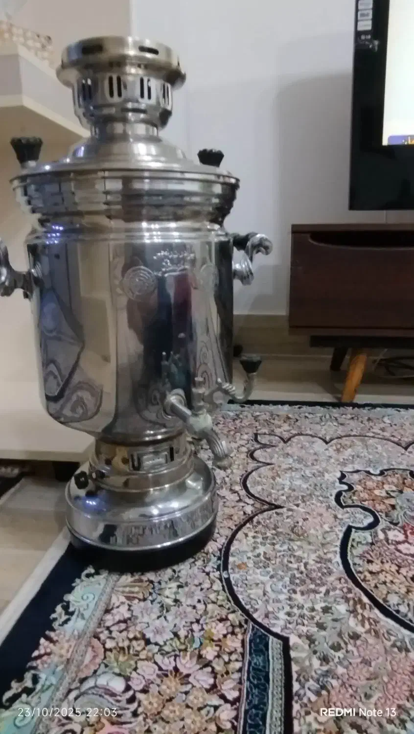 فروش سماور دست دوم در حد نو ۱۵ لیتر گازی|سماور، چایساز، قهوهساز|بوکان, |دیوار