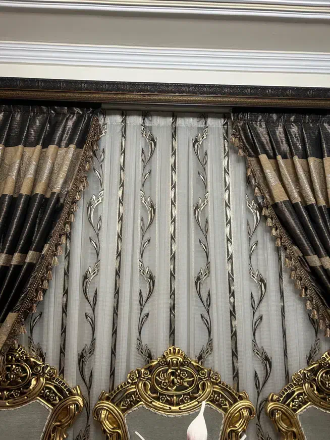 پرده پذیرایی کاملا سالم|پرده، رانر، رومیزی|تبریز, |دیوار