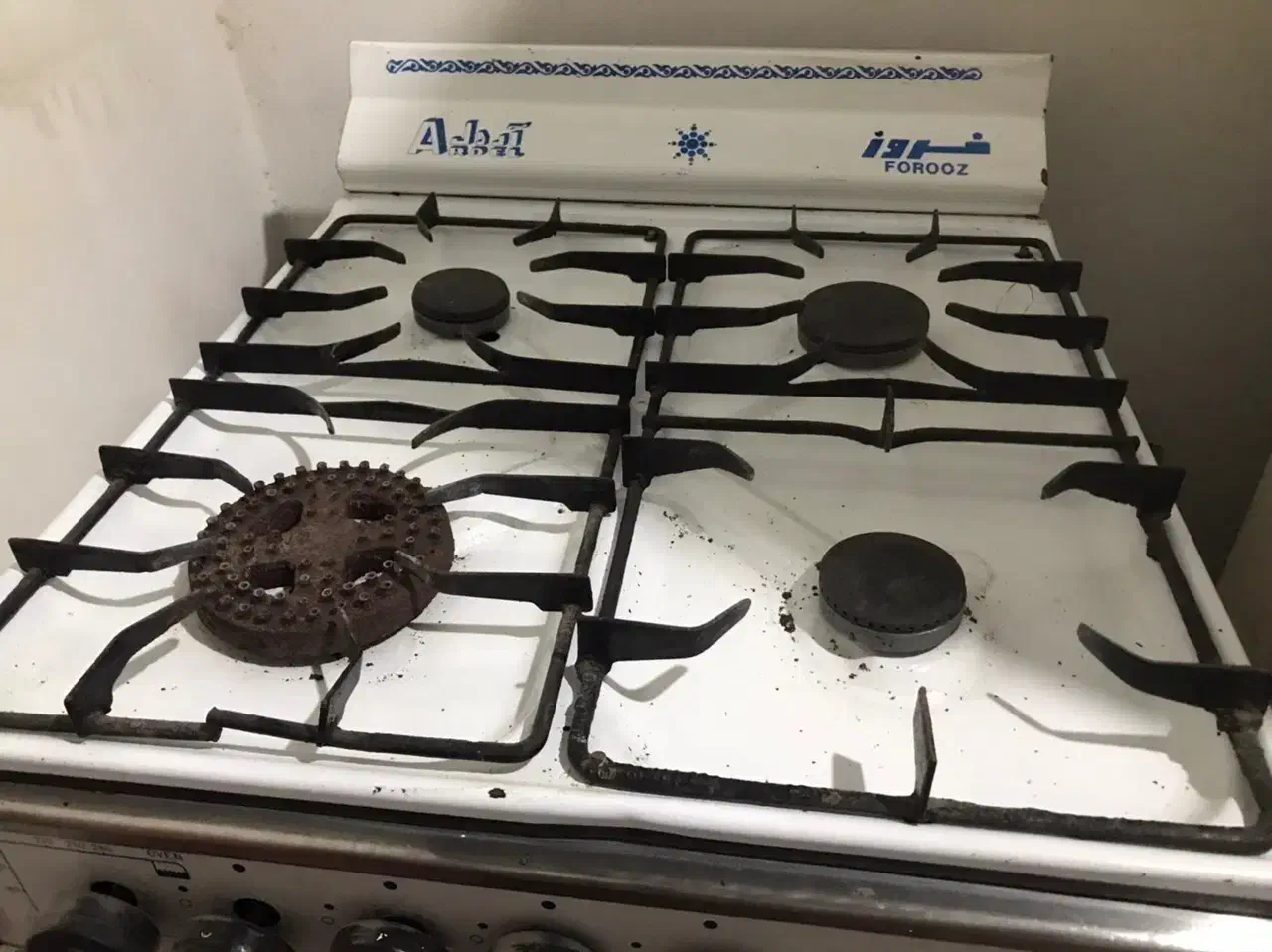 گاز فر دار چهارشعله|اجاق گاز و لوازم برقی پخت‌وپز|رامیان, |دیوار