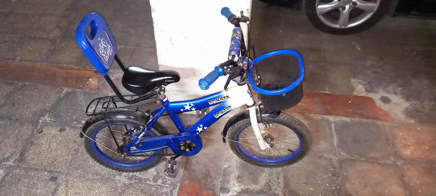 دوچرخه سایز 16 بچه گانه سالم تمیز|دوچرخه، اسکیت، اسکوتر|تهران, شهرک هما|دیوار