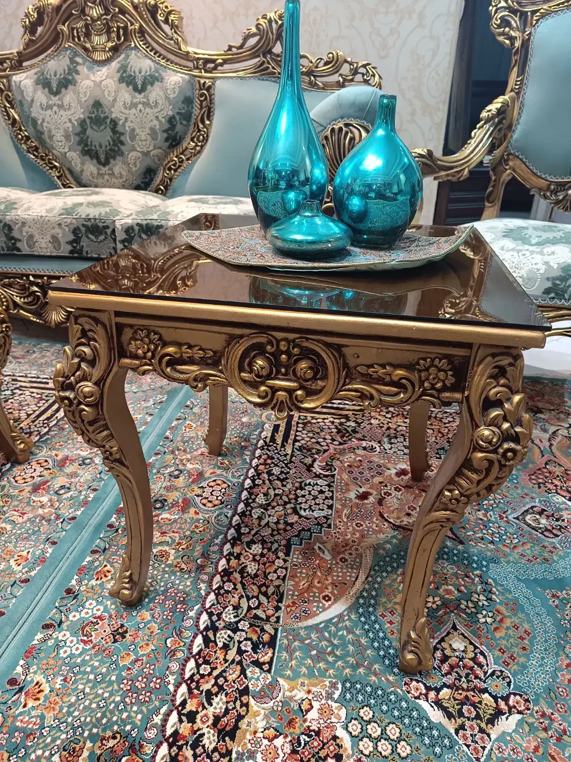 یک دست مبل استیل 9 نفره|مبلمان خانگی و میز عسلی|تهران, کیانشهر|دیوار