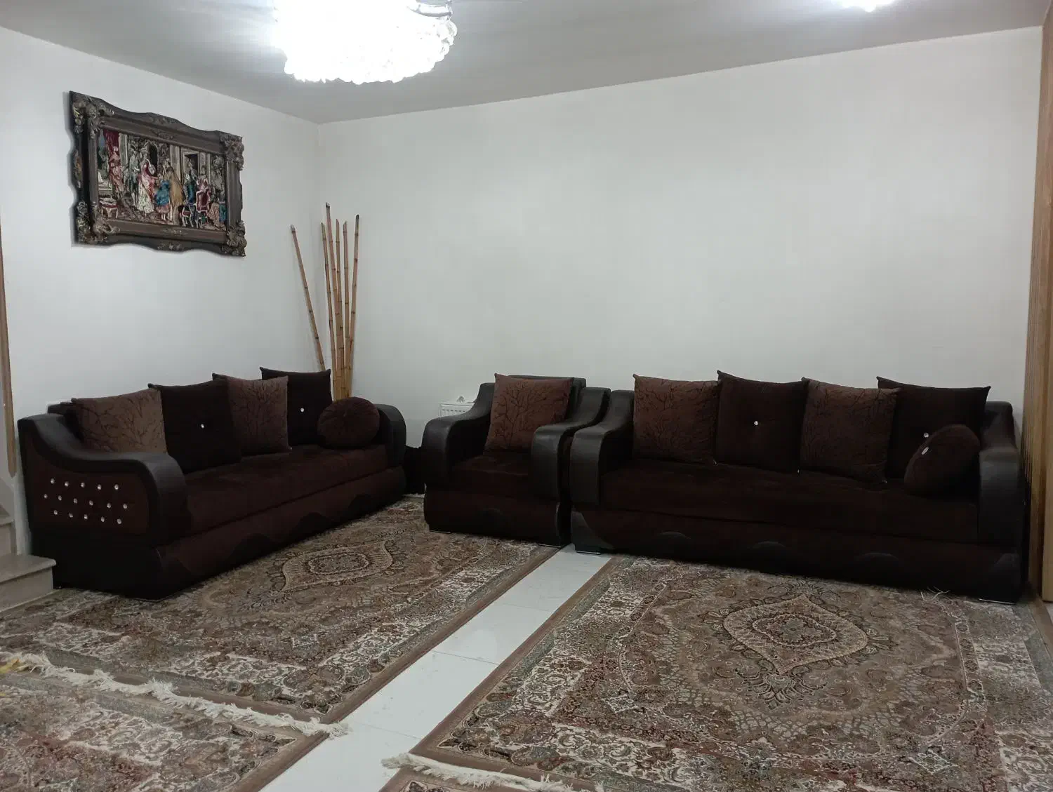 یک دست مبل 10نفره تخت شو اسکلت فلز ایپک یولی|مبلمان خانگی و میز عسلی|سقز, |دیوار