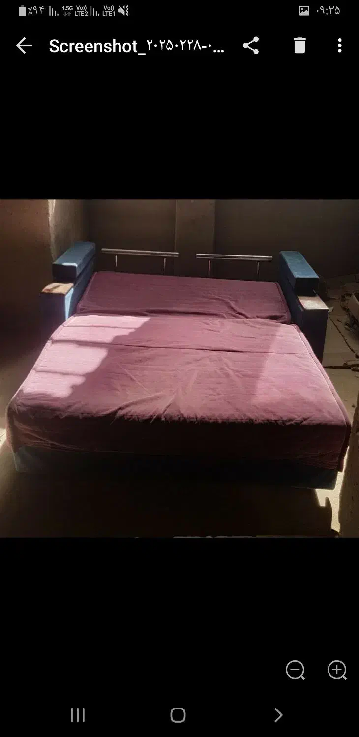 مبل تخت خواب شو 2 نفره|تخت و سرویس خواب|پردیس, شهرک صنعتی کمرد|دیوار