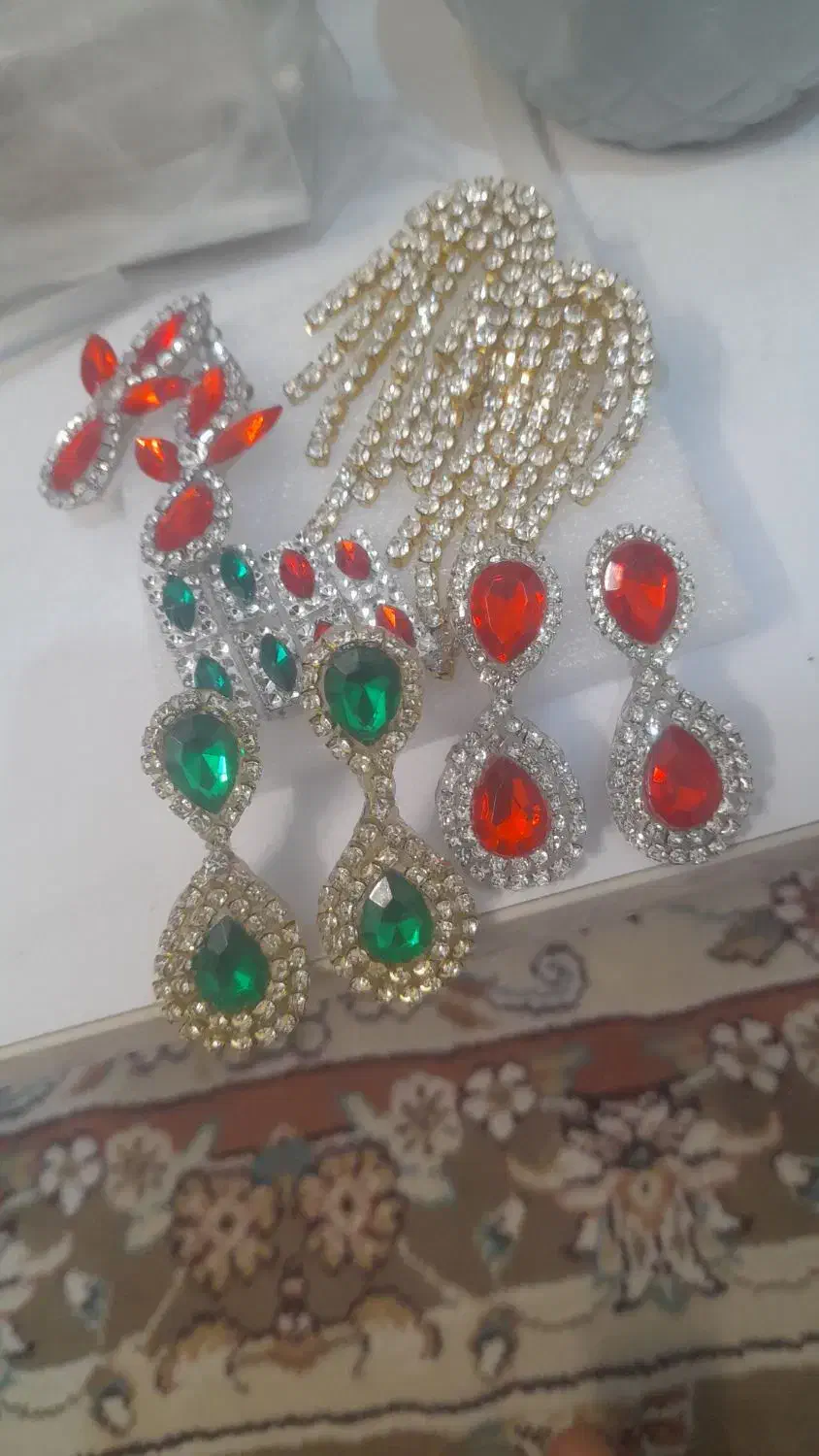 گوشواره ،ست تل با گوشواره، تاج عروس|بدلیجات|هشتگرد, شهرک گلها|دیوار