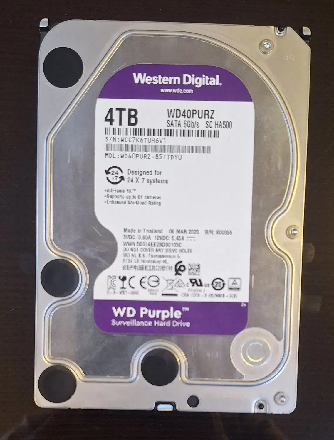 هارد 4 ترا بنفش|قطعات و لوازم جانبی رایانه|ارومیه, |دیوار