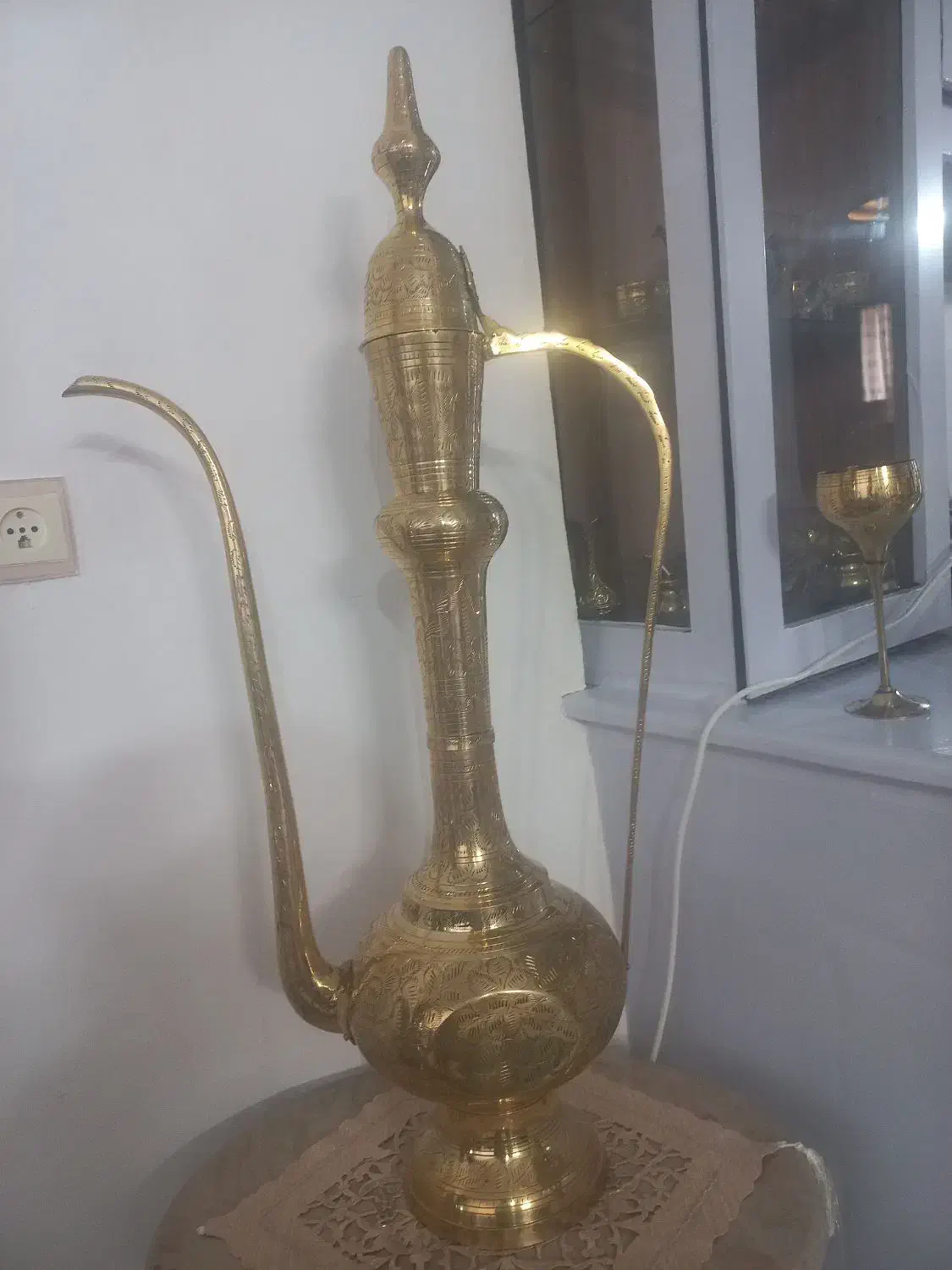 آفتابه ۹۰ جنس برنج|صنایع دستی و سایر لوازم تزئینی|تربت‌حیدریه, بالا ولایت|دیوار