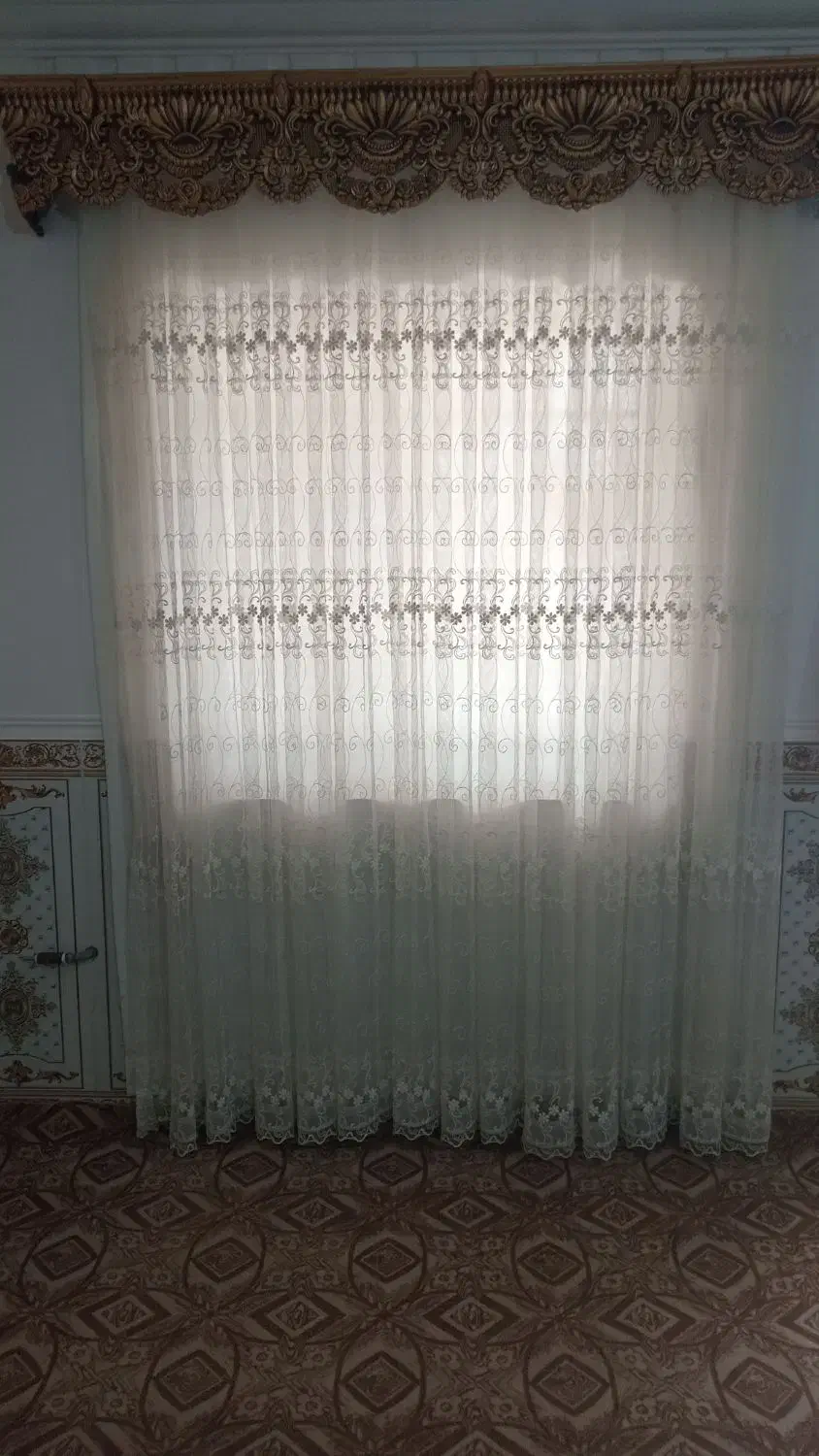 پرده همراه کتیبه صحیح وسالم|پرده، رانر، رومیزی|سرخنکلاته, |دیوار