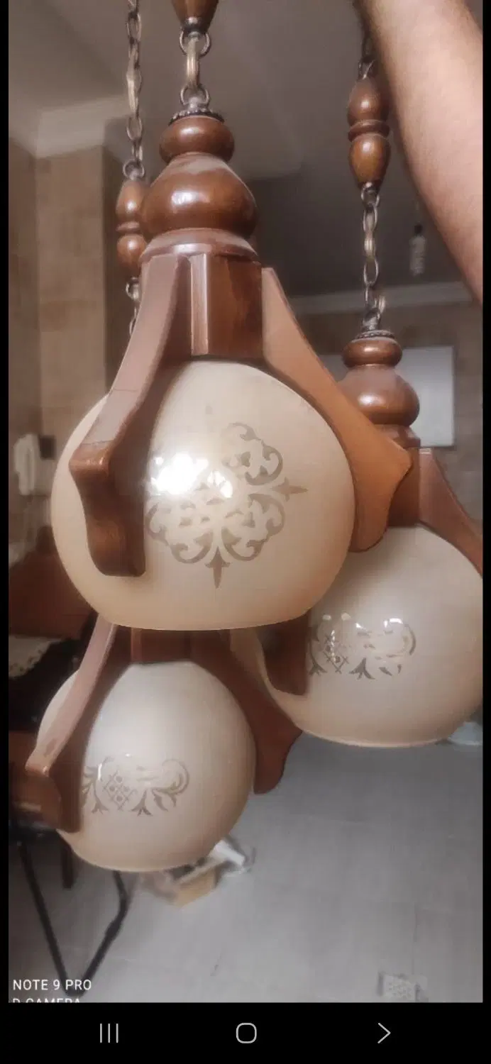 چراغ|لوستر و چراغ آویز|اصفهان, شاهزید|دیوار