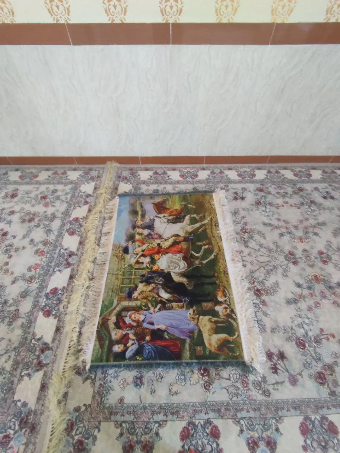 بدرقه عروس|تابلو فرش|کرمانشاه, |دیوار