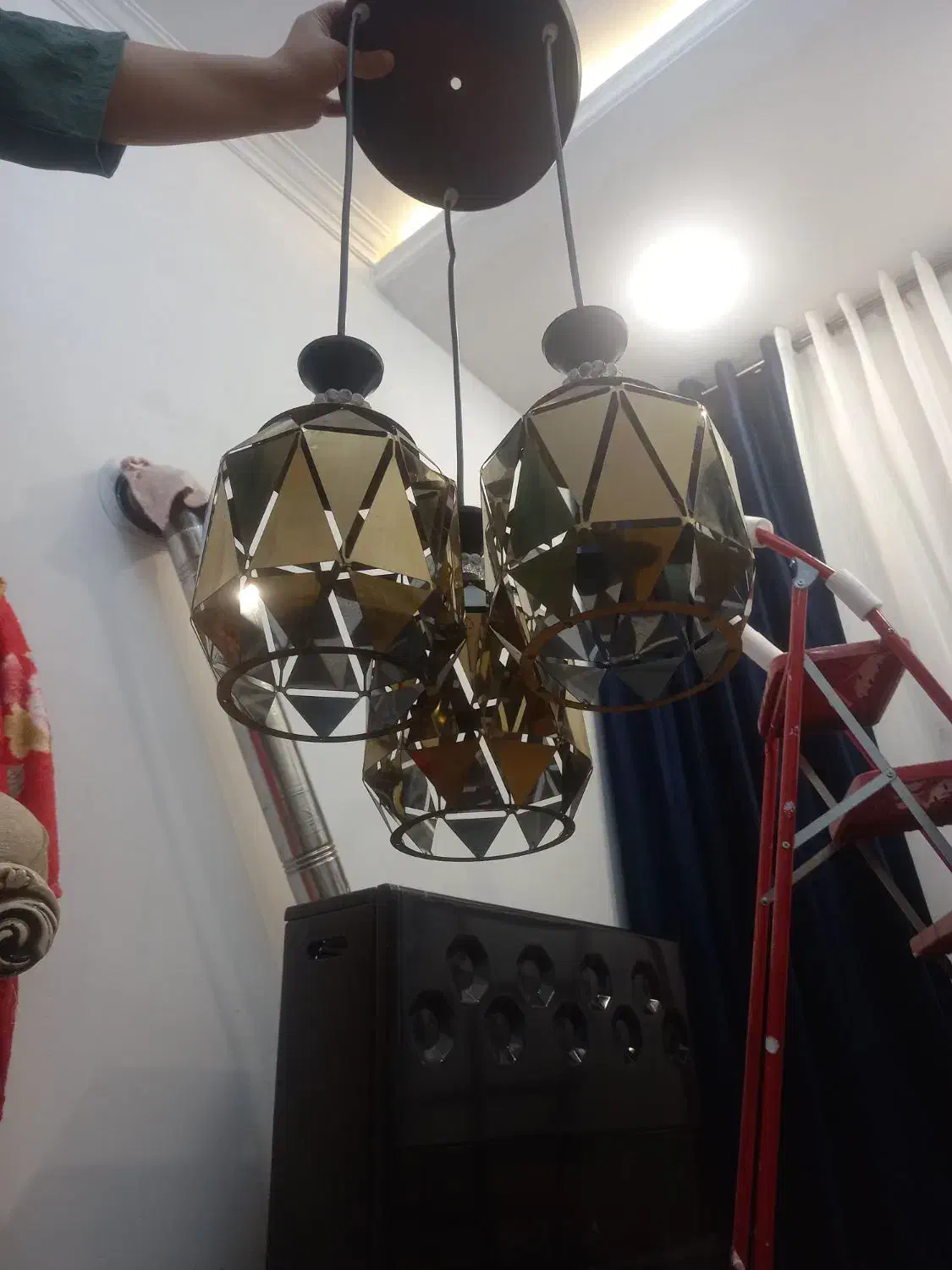 لوستر|لوستر و چراغ آویز|تبریز, |دیوار