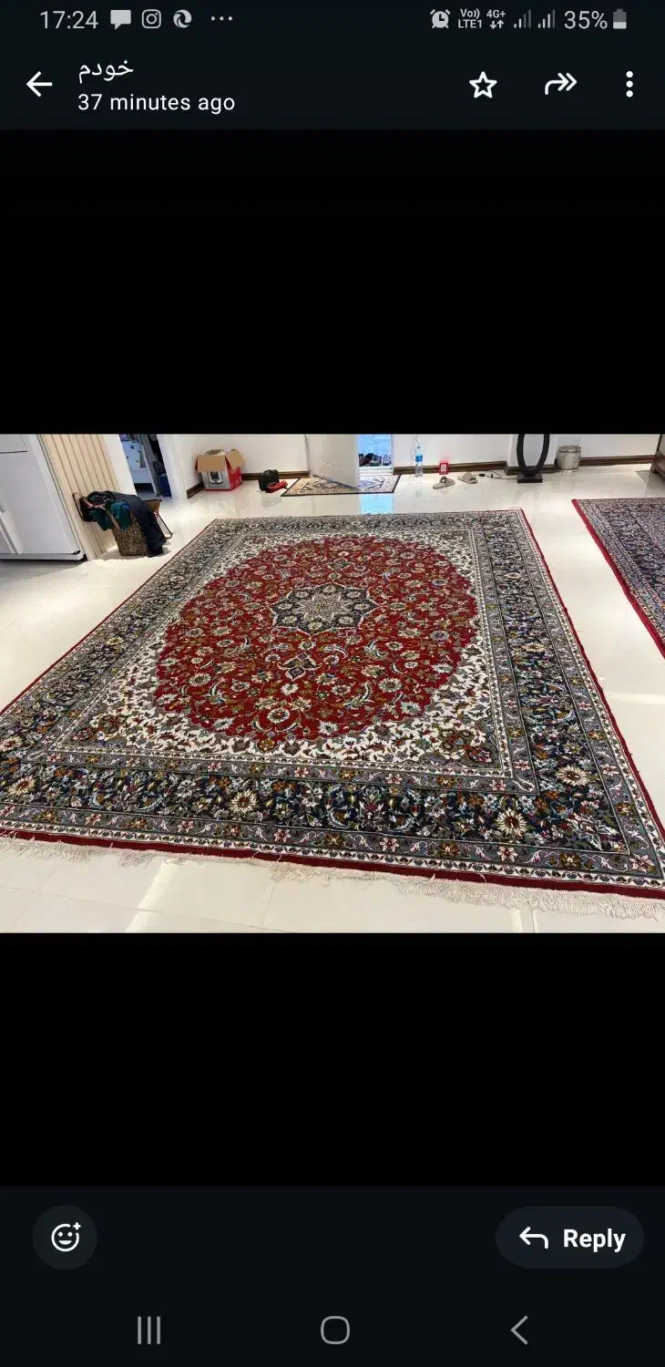 دو تخته فرش ماشینی ۱۲ متری لاکی|فرش|تهران, آسمان|دیوار