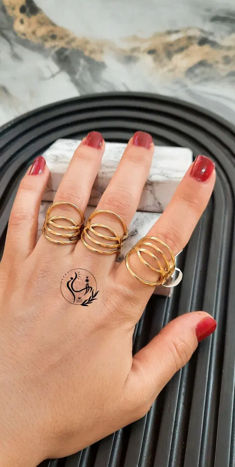 انگشتر کپی طلا رنگ ثابت|جواهرات|بیرجند, |دیوار