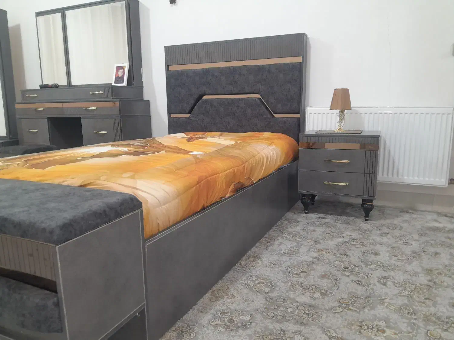 سرویس خواب تمام ام دی اف جنس اصلی|تخت و سرویس خواب|جوانرود, |دیوار