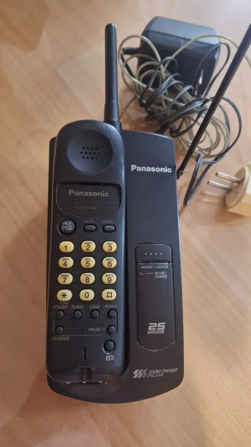 تلفن بی سیم پاناسونیک اصل مالزی|تلفن رومیزی|بابل, |دیوار