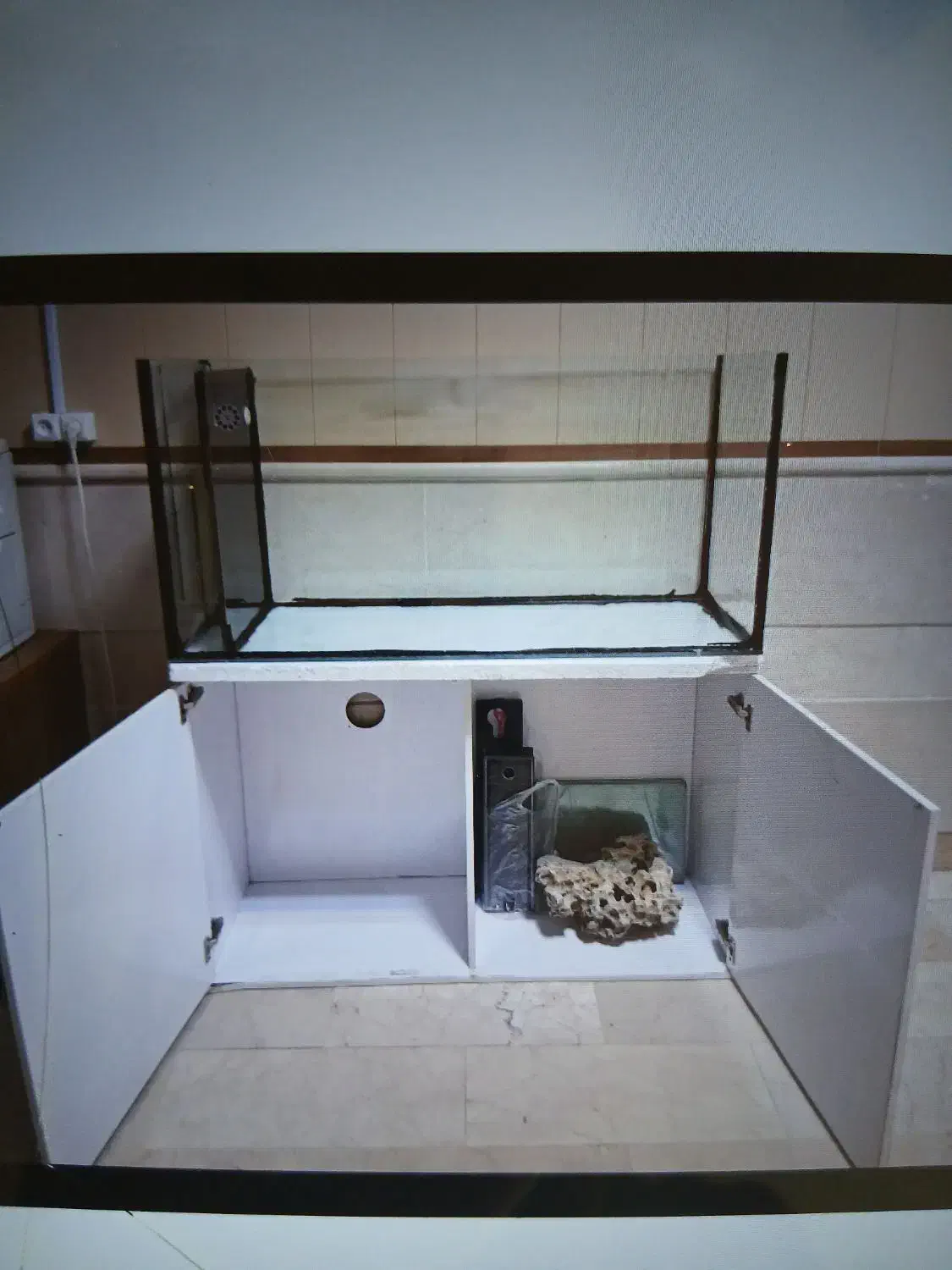 آکواریوم 130 سانتی با قابلیت آب شور|ماهی|پردیس, فاز ۴|دیوار