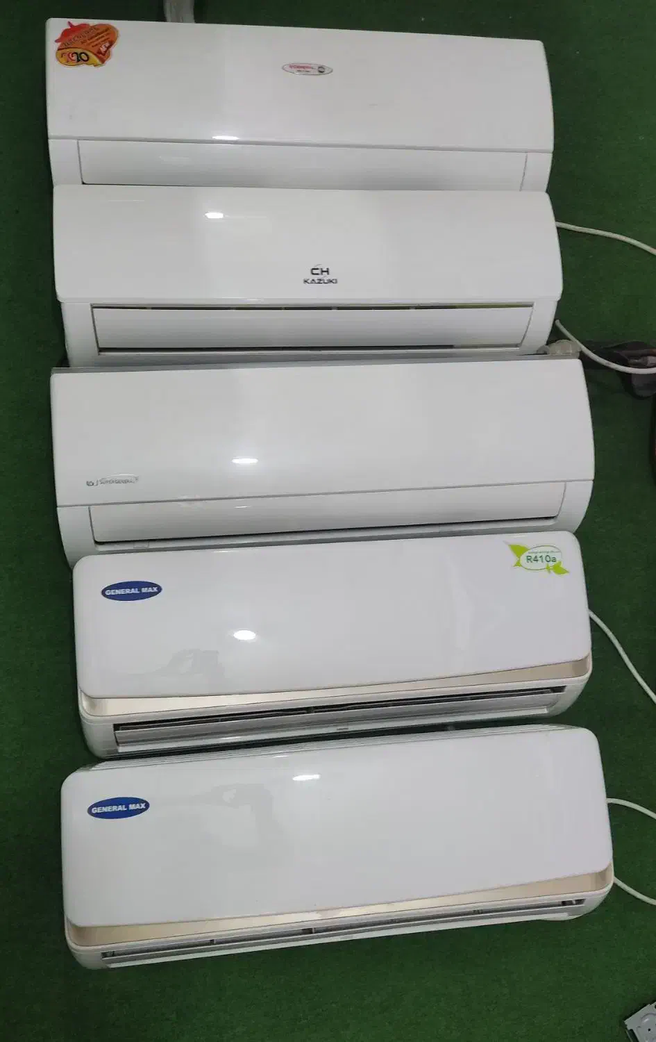 پنج عدد کولر گازی 12000|کولر گازی و فن‌کوئل|قزوین, |دیوار