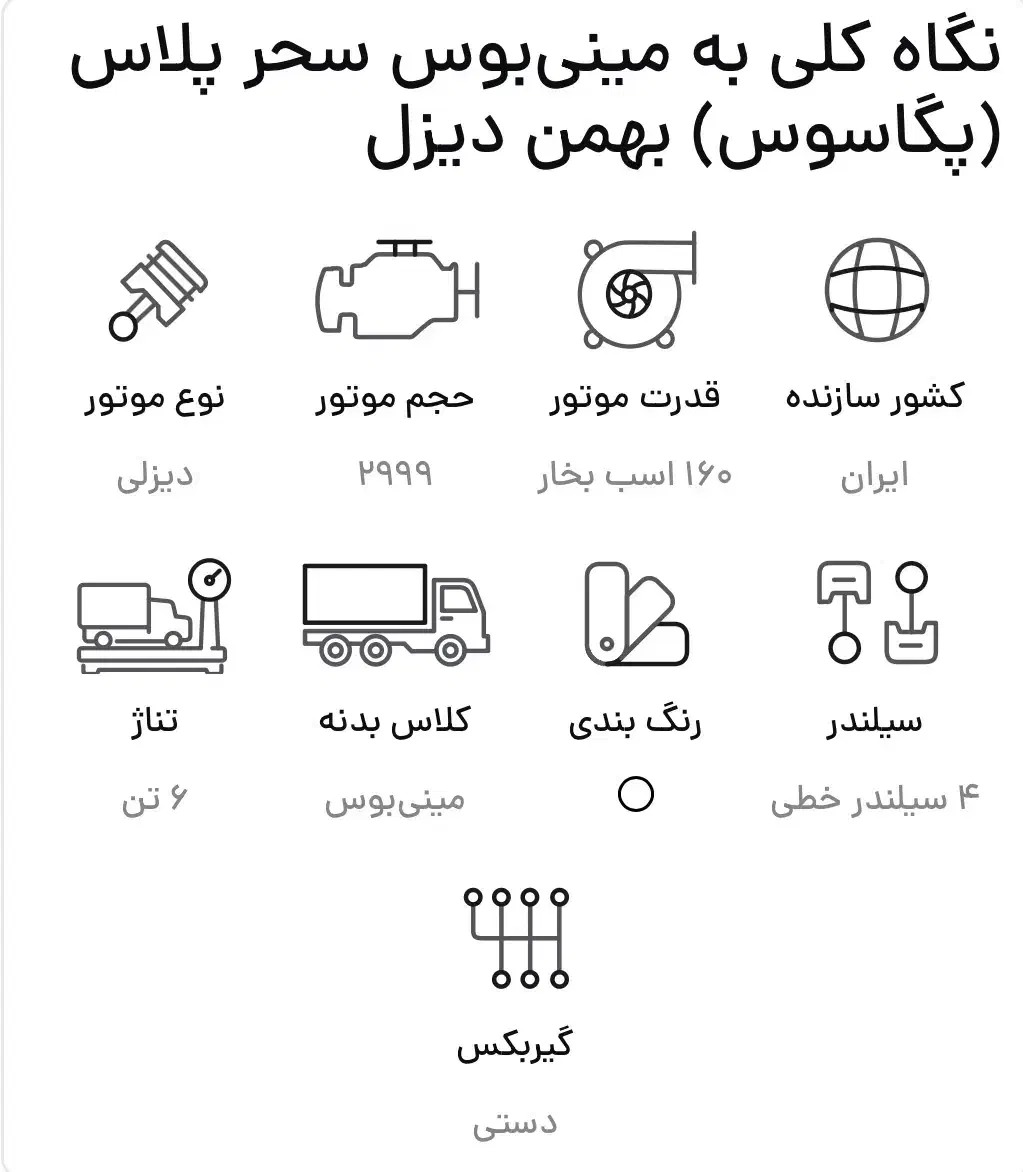 مینی بوس سحر پلاس مدل ۴۰۴|خودرو سنگین|بوشهر, |دیوار