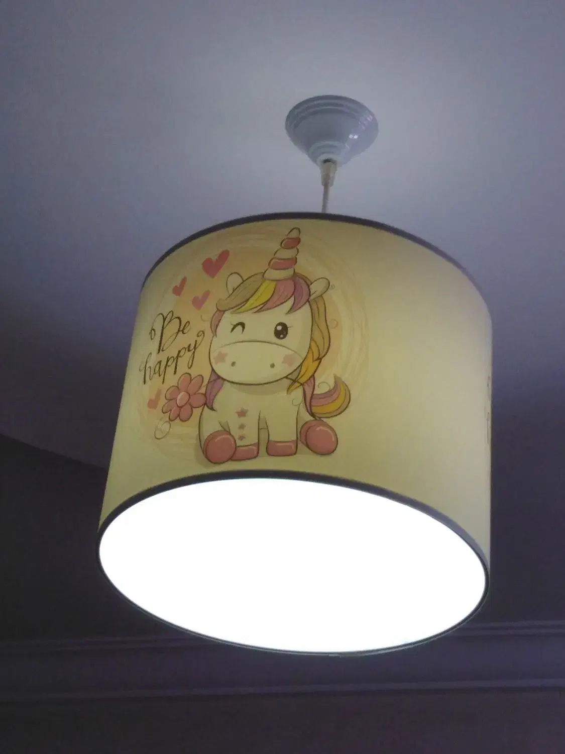 لوستر و ساعت طرح یونیکورن|لوستر و چراغ آویز|قائم‌شهر, |دیوار