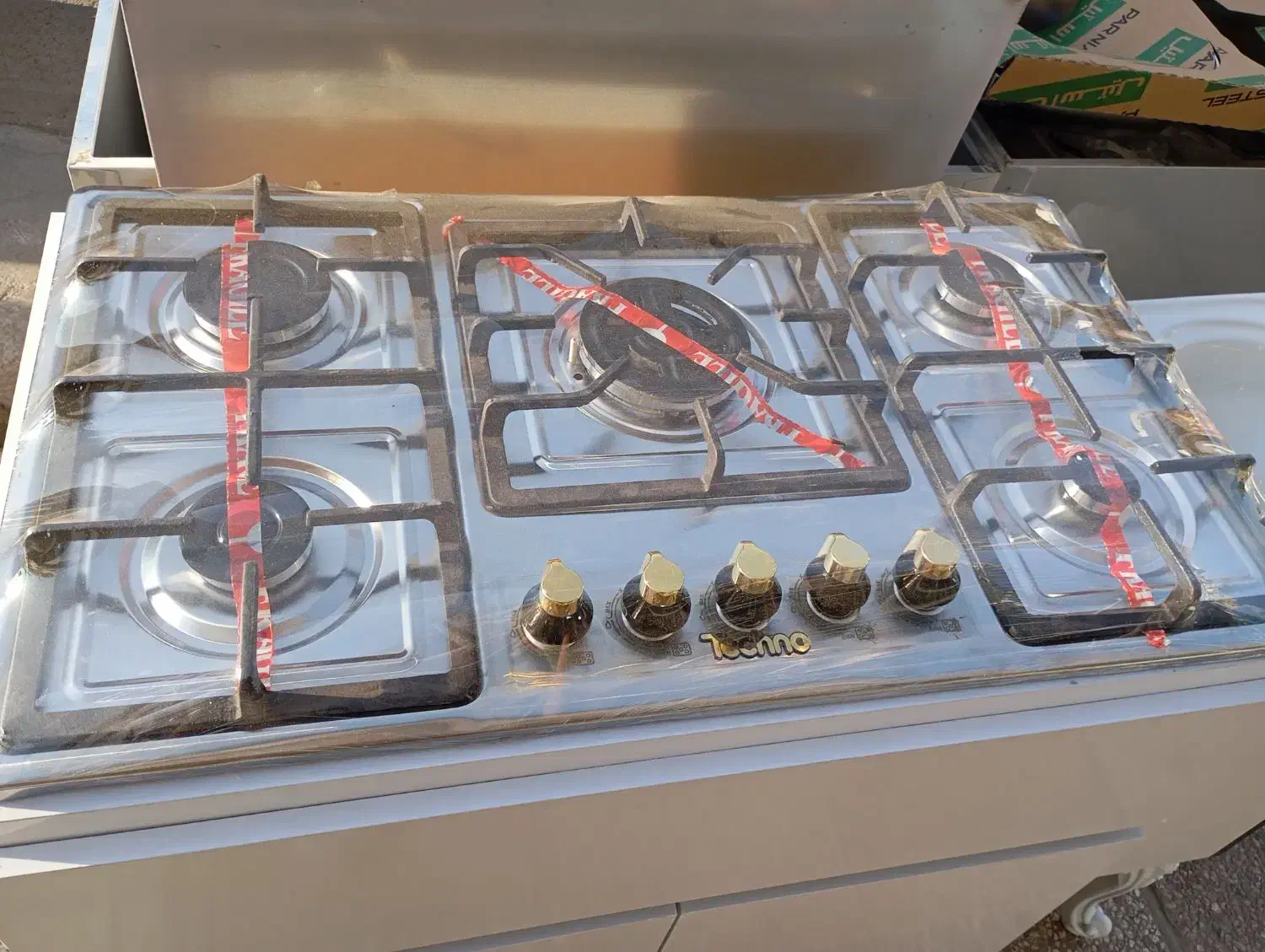 اجاقگاز رومیزی ۵ شعله شیشه|اجاق گاز و لوازم برقی پختوپز|اسلامشهر, شهرک سعیدیه|دیوار