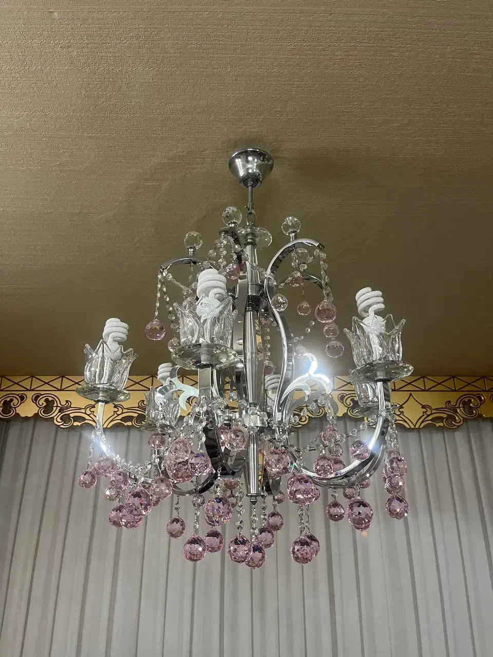 لوستر کریستالی اصل|لوستر و چراغ آویز|اراک, |دیوار