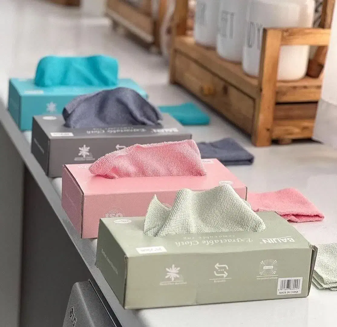 دستمال جعبه ای میکرو فایبر|سفره، حوله، دستمال آشپزخانه|کرمان, |دیوار