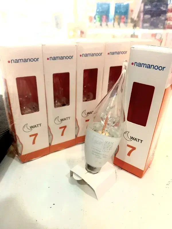 لامپ های شمعی ۷ وات کریستالی نمانور آسیاکرج|لامپ و چراغ|کرج, شهرک فهمیده|دیوار