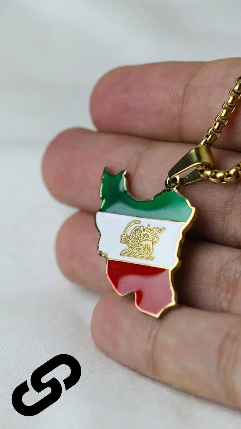 گردنبند ایران با نماد شیر و خورشید|بدلیجات|ری, شهادت|دیوار