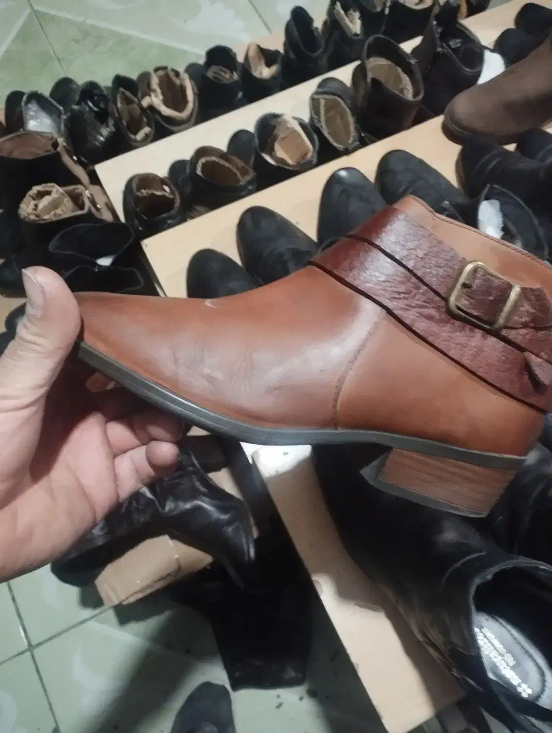 پوتین نیم پوتین چکمه زنانه جرم طبیعی خارجی|کیف، کفش، کمربند|اردبیل, |دیوار